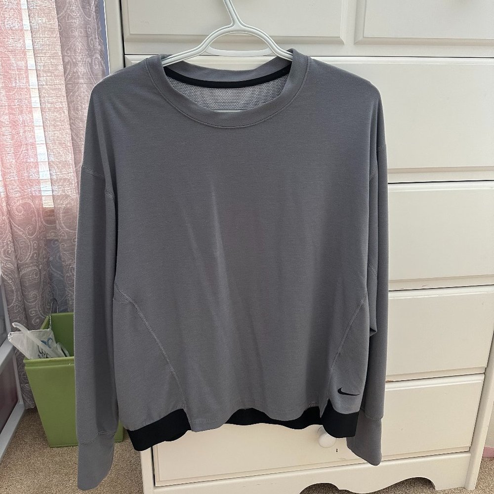 Gray Nike Long Sleeve Shirt